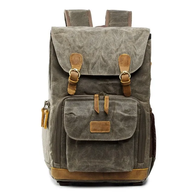 Unisex Waterproof Canvas Backpacks (Camera)