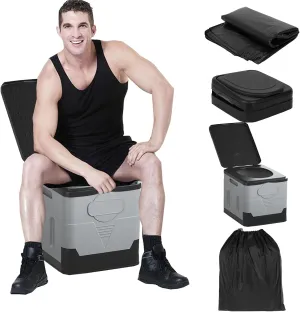 Updated Portable Toilet for Camping,Camping Toilets Portable Potty for Adults Porta Potty Camp Toilet for Boat/Hiking/Long Trips/Caravans