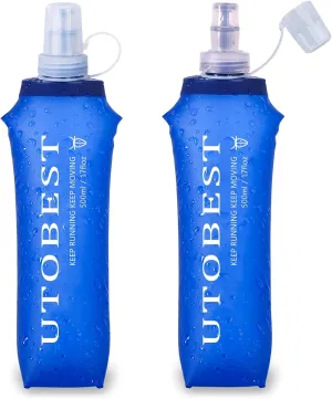 UTOBEST 10L Hydration Vest with 2L Water Bladder and 2*500ml Soft Flask