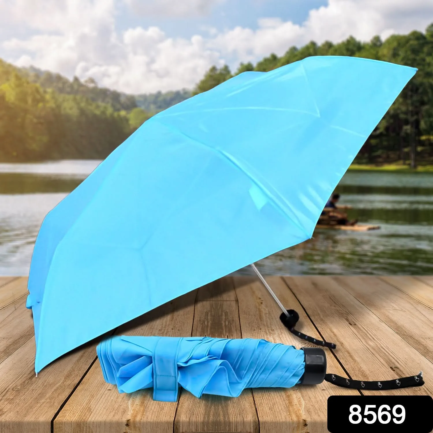 UV & Rain Protection Foldable Umbrella Cute Design for Children (1 Pc)