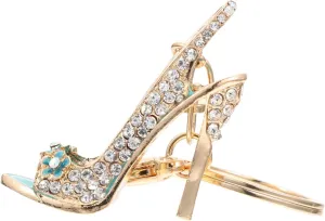 VALICLUD High Heels Keychain Pendant High Heel Key Ornament for Charm Wedding Women High Heels Rhinestone Heels