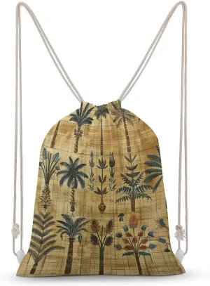 Various Plant Patterns Drawstring Backpack for Women Men Drawstring Bag for Travel Swimming Sports Gym Bag