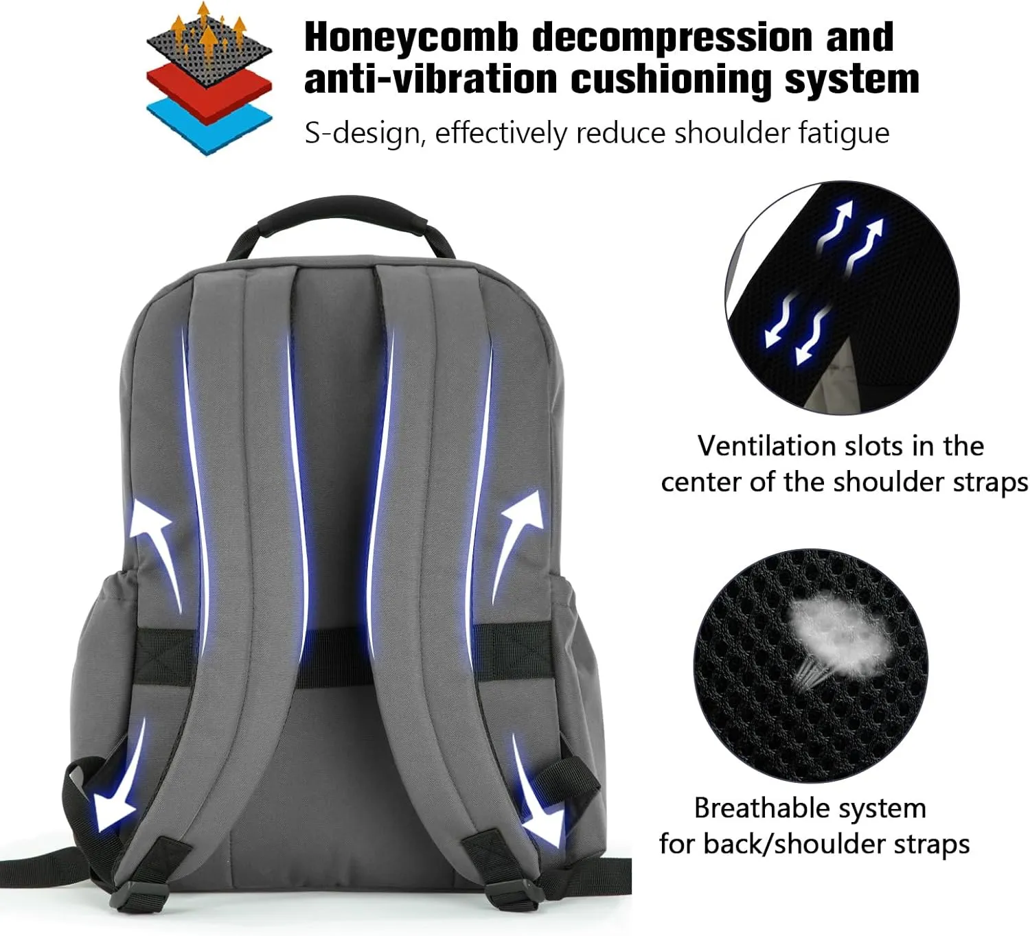 VEAGIA Tactical Travel Laptop Backpack For Men Large Heavy Duty Work Backpack Airline Approved Hiking Waterproof Backpack