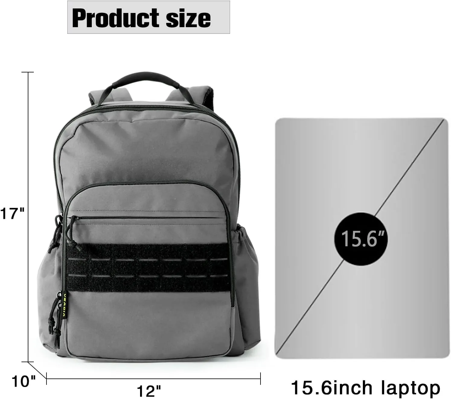 VEAGIA Tactical Travel Laptop Backpack For Men Large Heavy Duty Work Backpack Airline Approved Hiking Waterproof Backpack