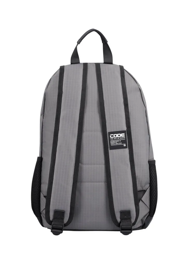 Velcro Strap Backpack _ 156664 _ Dark Grey