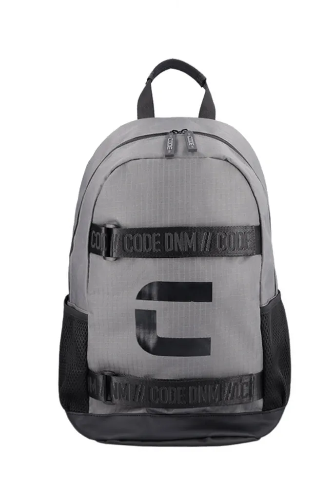 Velcro Strap Backpack _ 156664 _ Dark Grey