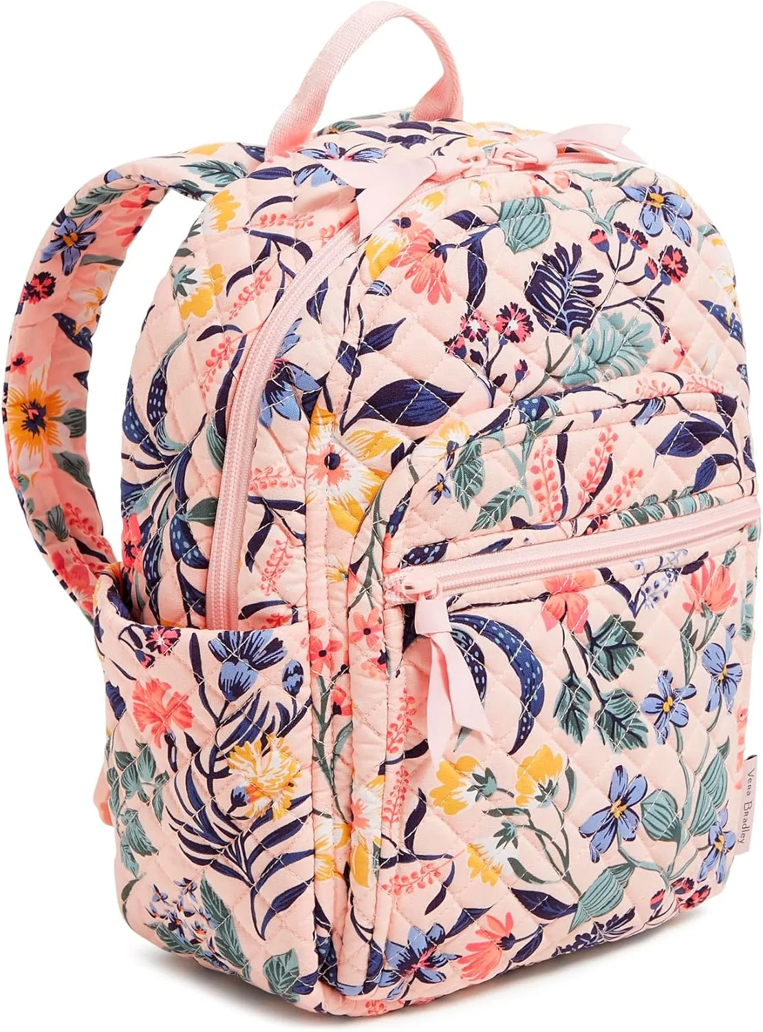 Vera Bradley Cotton Small Backpack, Paradise Coral