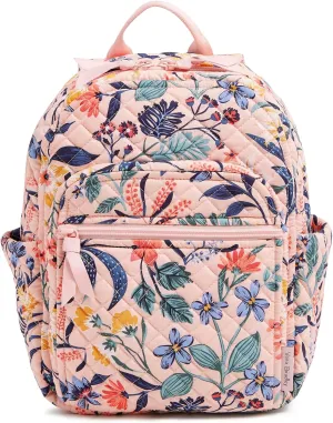 Vera Bradley Cotton Small Backpack, Paradise Coral
