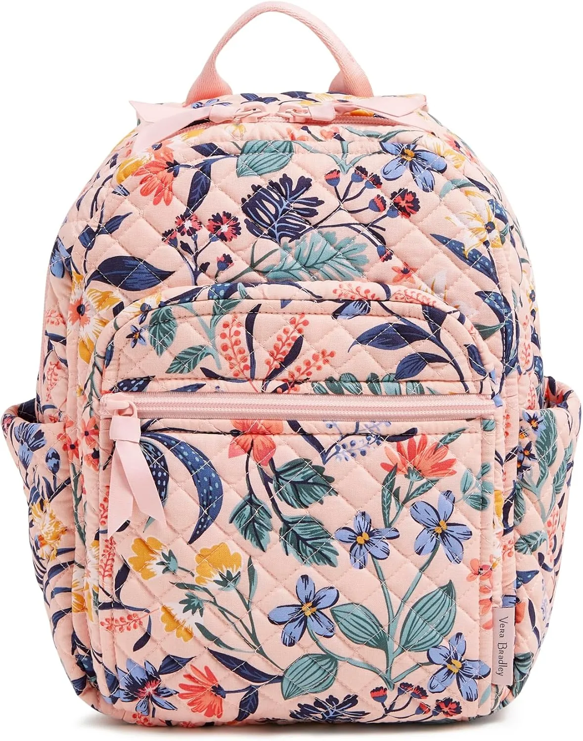 Vera Bradley Cotton Small Backpack, Paradise Coral