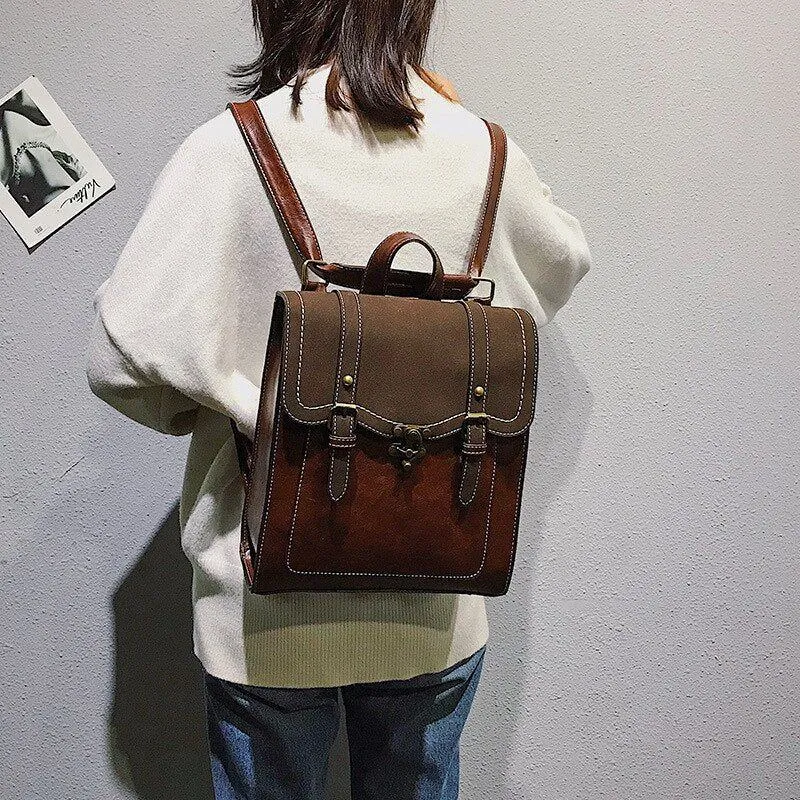Vintage Leather Backpack New One Piece Backpack