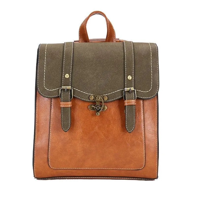 Vintage Leather Backpack New One Piece Backpack