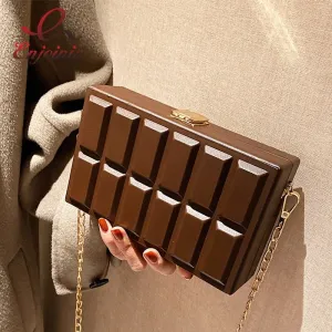 Vintage Square Crossbody Bag: PU Leather, Open Pocket