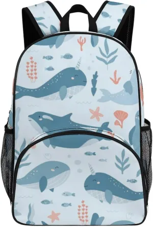 Walrus Animal Ocean Pattern Large Backpacks for Men Women Business Hiking Travel Work