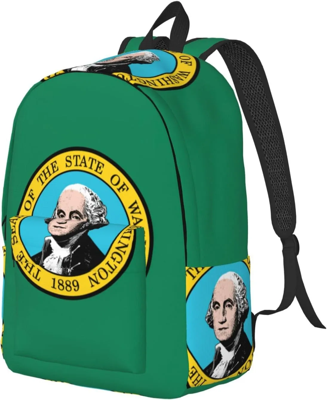 Washington Flag print Backpack Travel Backpacks for Women Men College Backpack Computer Bag for Travel