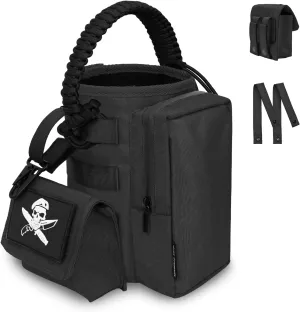 Water Bottle Holder Bag with Strap - Water Bottle Carrier Pouch for Walking, Gym, Camping, Fishing, Hunting 32oz, 64oz, 128oz One Gallon Tactical Carrier Holder
