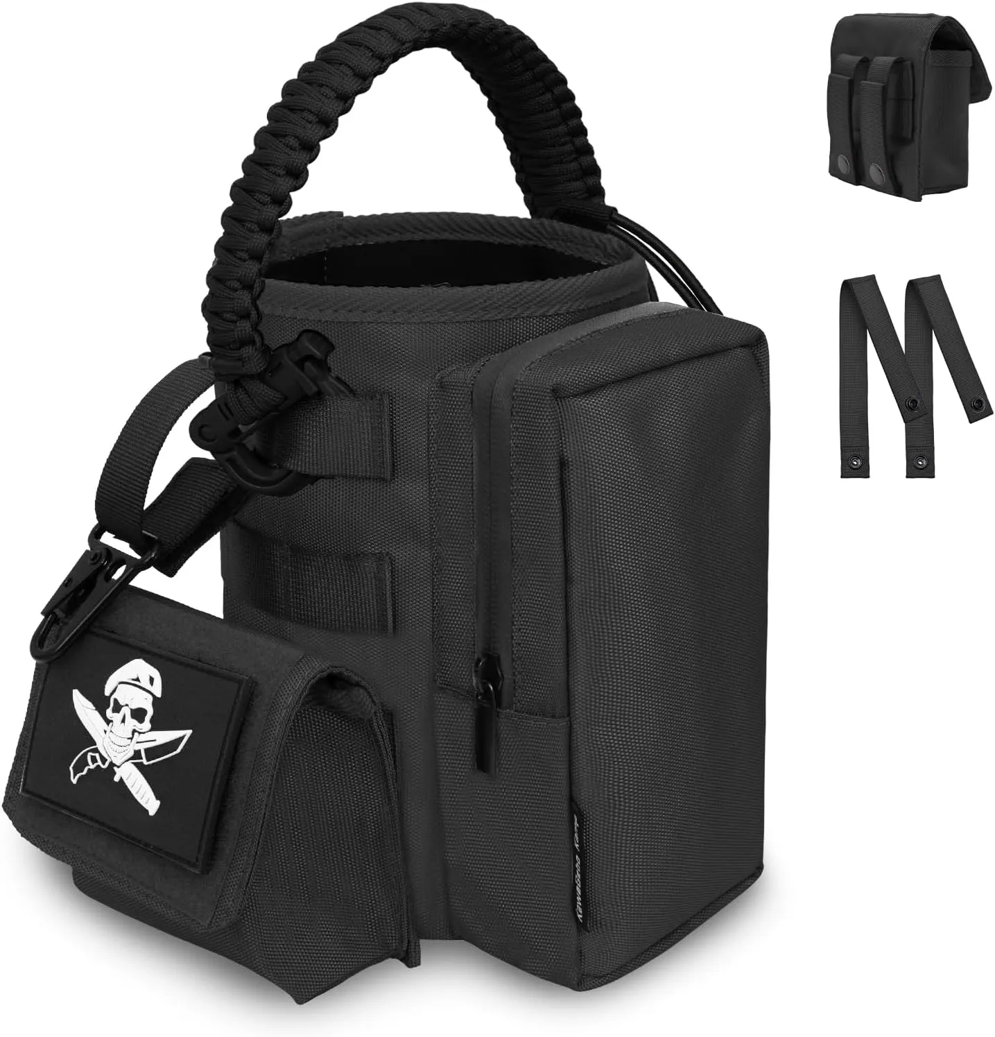 Water Bottle Holder Bag with Strap - Water Bottle Carrier Pouch for Walking, Gym, Camping, Fishing, Hunting 32oz, 64oz, 128oz One Gallon Tactical Carrier Holder