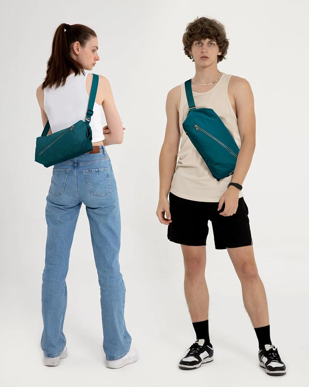 WATERFLY Lightweight Crossbody Sling Bag: Women Men Casual Convertible Cross body Bag Shoulder Bag Backpack for Travel Daily