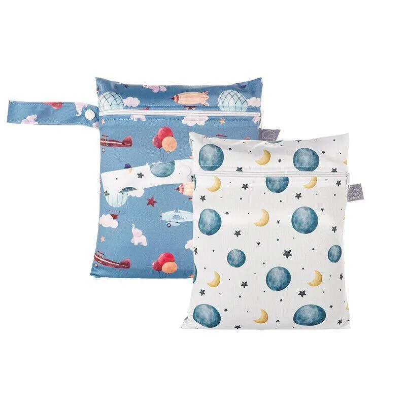 Waterproof Diaper Storage Bags 2PCS 4Styles 18x25cm