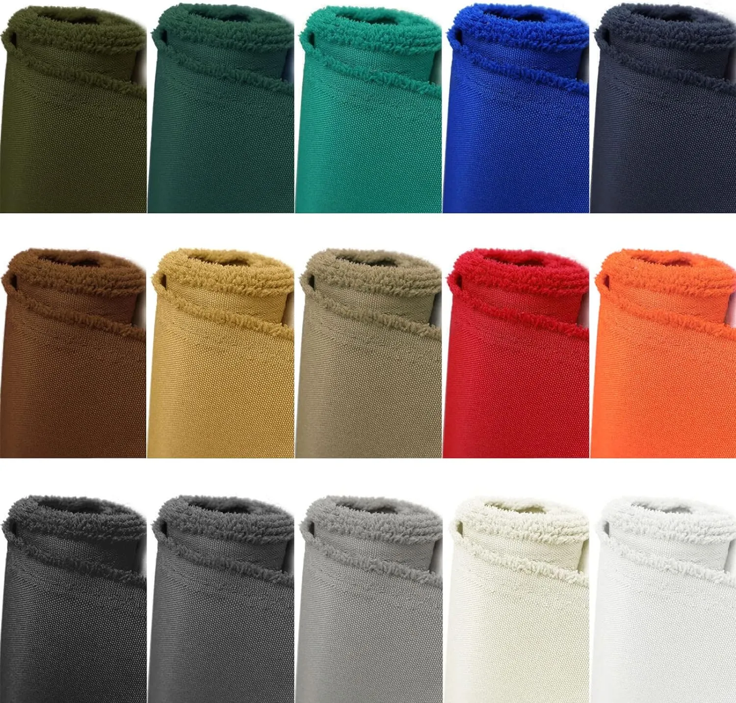 Waterproof Fabric by The Yard 600d Cordura Canvas Fabric 58 inch Wide for Indoor Outdoor Patio 1 Yard, Silver Grey