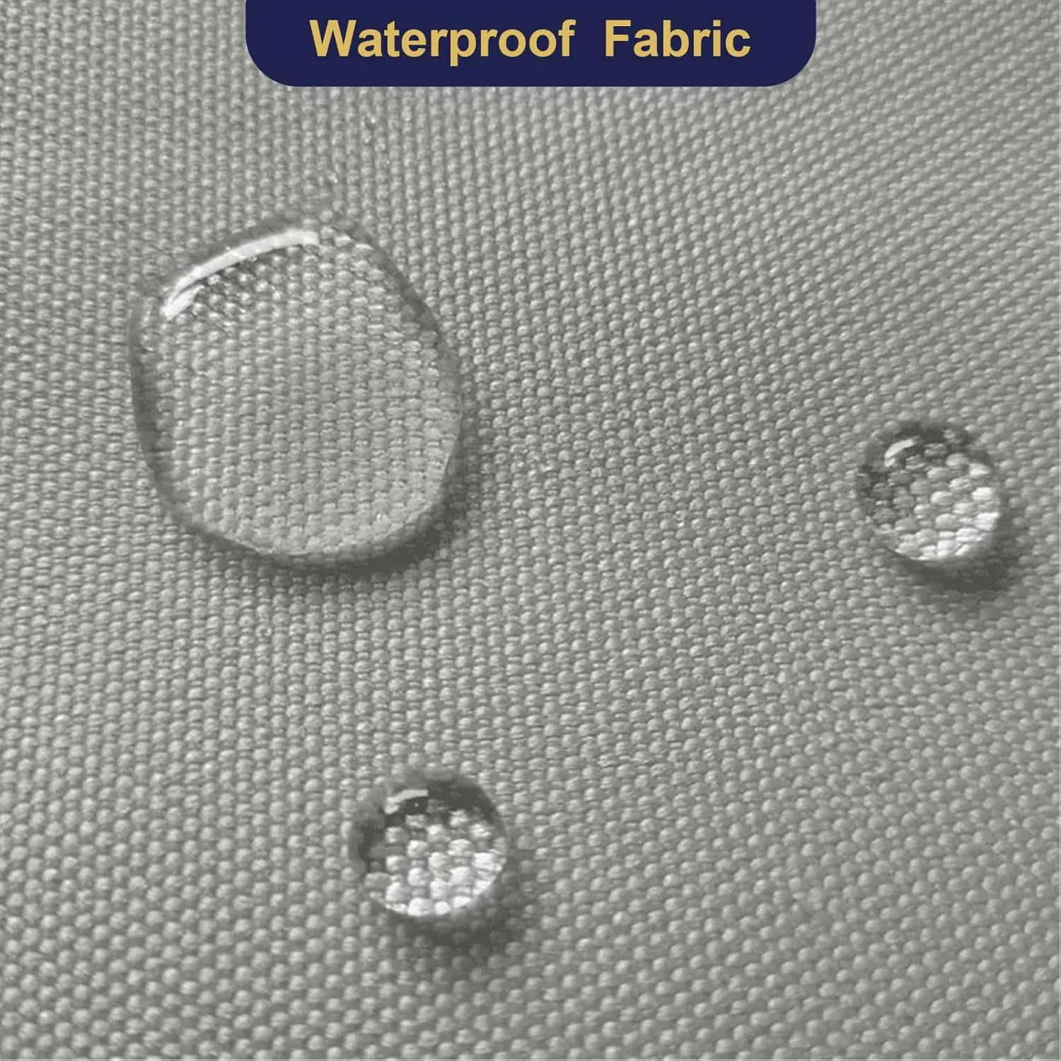 Waterproof Fabric by The Yard 600d Cordura Canvas Fabric 58 inch Wide for Indoor Outdoor Patio 1 Yard, Silver Grey