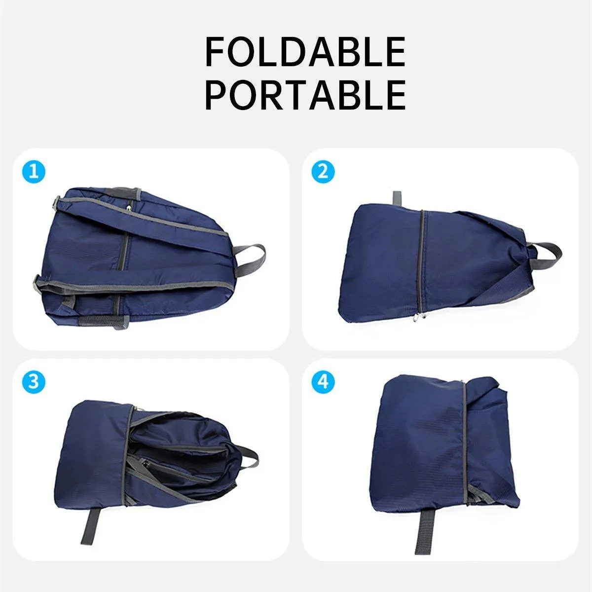 Waterproof Folding Backpack Lightweight Outdoor Leisure Bag Large Capacity