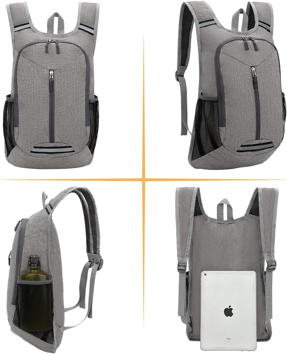 WEREWOLVES 15L Small Hiking Backpack, Travel Lightweight Foldable Packable Casual Outdoor Daypack