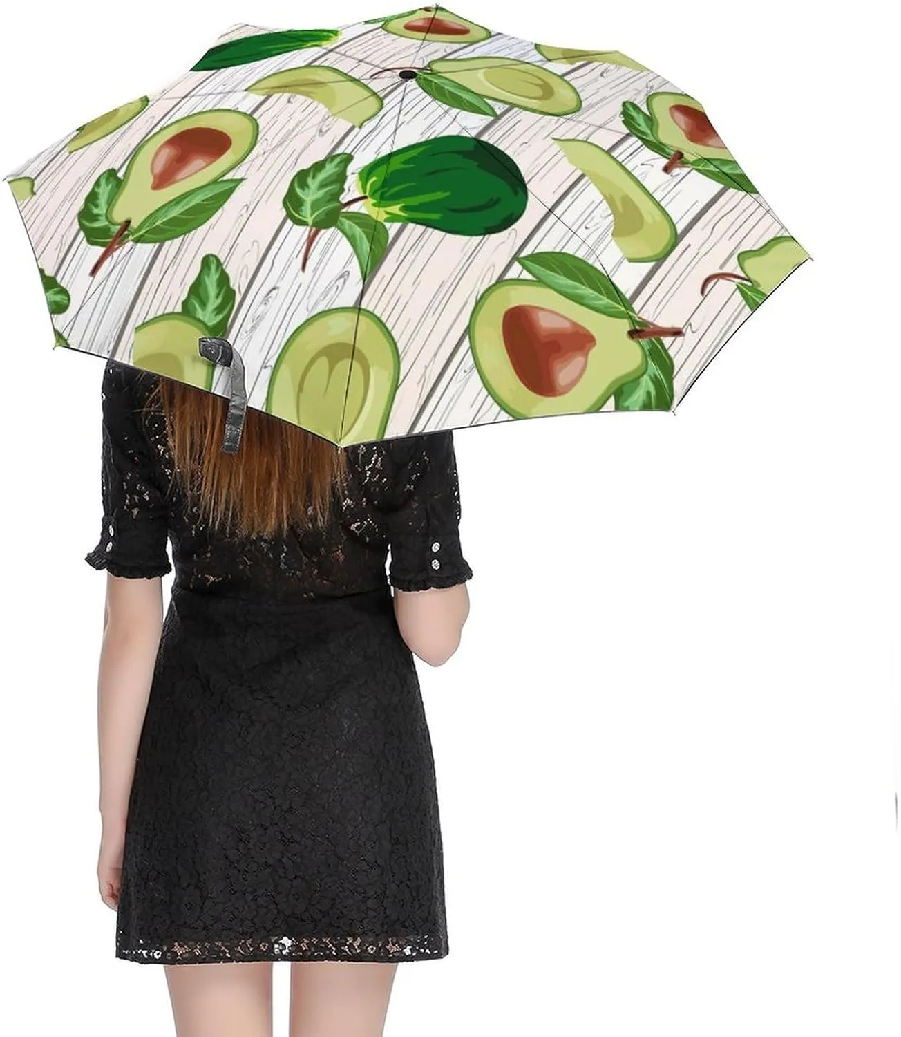 Windproof Travel Umbrellas for Rain,Cartoon Birds Hearts Notes Durable & Compact Umbrella-Waterproof Canopy for Backpack, Purse, Portable, Umbrella for Travel