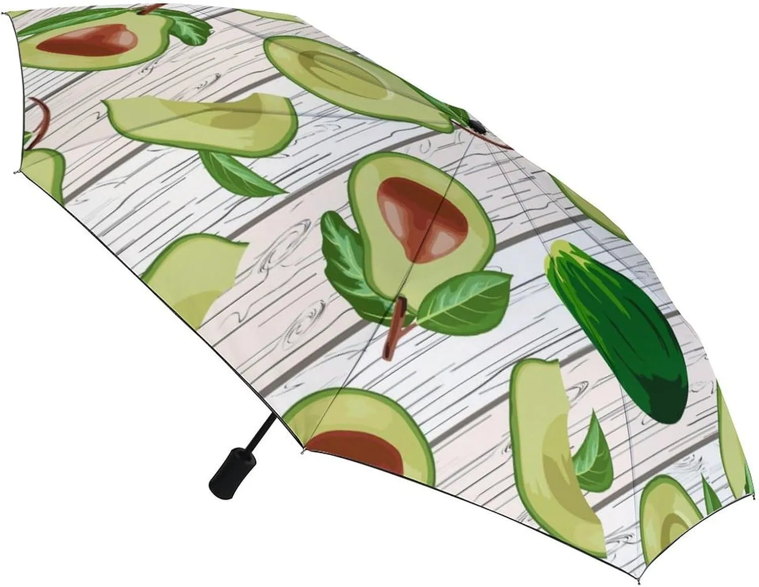 Windproof Travel Umbrellas for Rain,Cartoon Birds Hearts Notes Durable & Compact Umbrella-Waterproof Canopy for Backpack, Purse, Portable, Umbrella for Travel