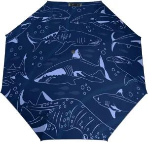 Windproof Travel Umbrellas for Rain,Tropical Summer Surfboard Durable & Compact Umbrella-Waterproof Canopy for Backpack, Purse, Portable, Umbrella for Travel