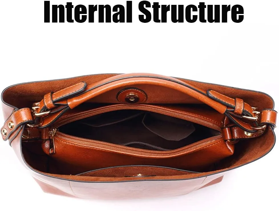 Women Handbags PU Leather Shoulder Bag Messenger Bag Top Handle Bag