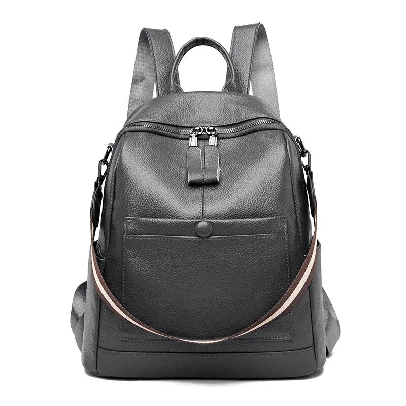 Women PU Leather Backpacks