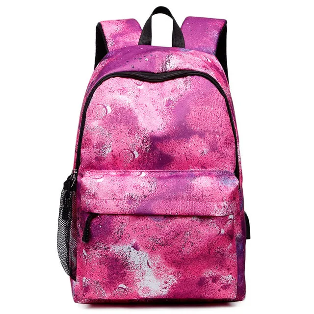 Women School Backpacks USB Charging s Backpack School Bags for Teenagers Girlsn Bags
