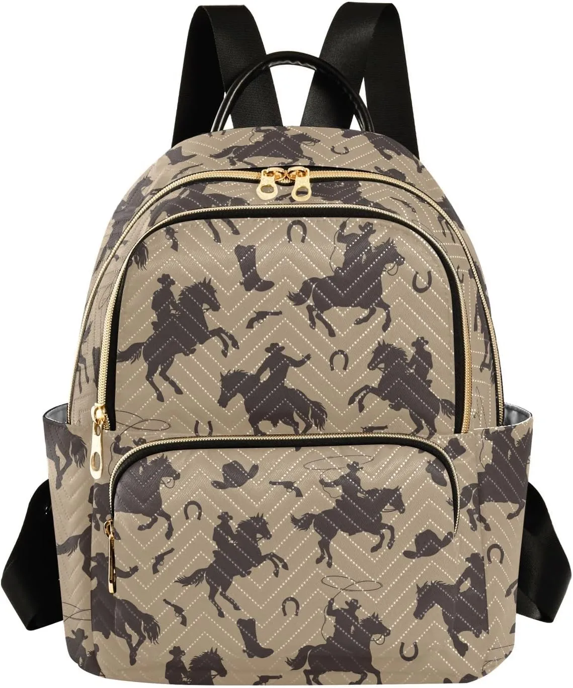 Women's Backpack Western Cowboy Purse Fashion Ladies Shoulder Bag Casual College Travel Backpacks Bag Small
