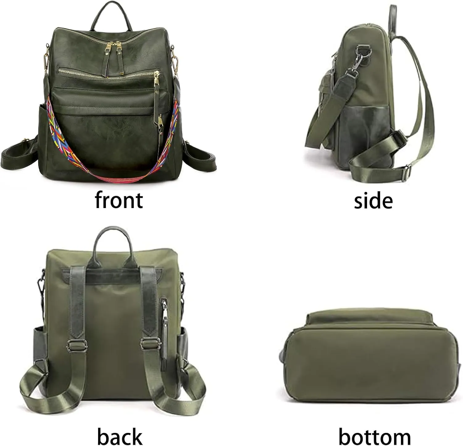 Women's Fashion Backpack Purse for Women Leather Multipurpose Design Ladies Shoulder Bag Travel bag Satchel Handbags