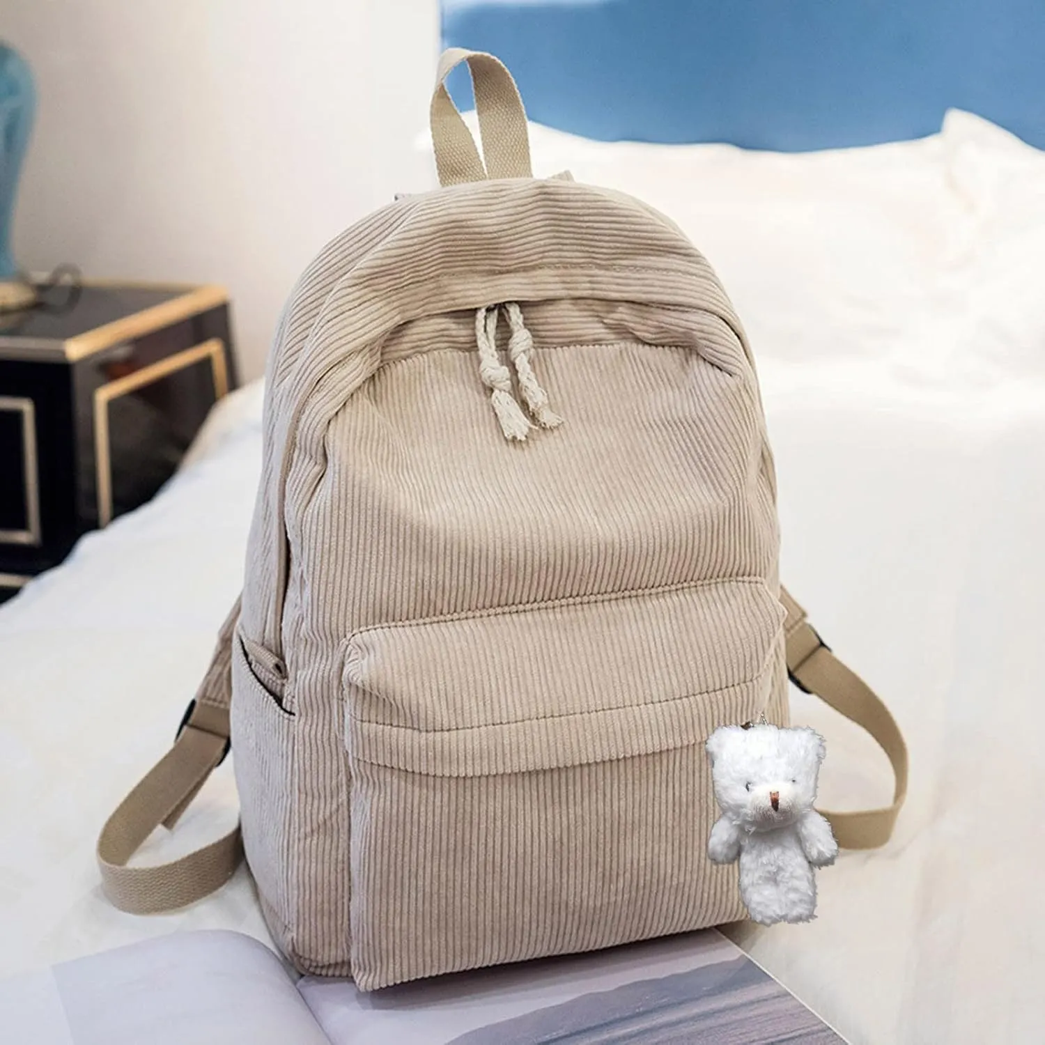 Women's Fashion Cloth Outdoor Travel Bag Travel Mini Backpacks for Teens Mini Vegan Leather Backpack for Woman(Brown)