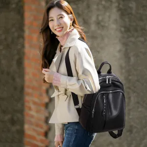 Women's New Cool Fashion Leather Vintage Backpacks