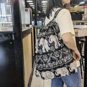 Women's Nylon Bundle Pocket Mummy Lightweight Backpacks