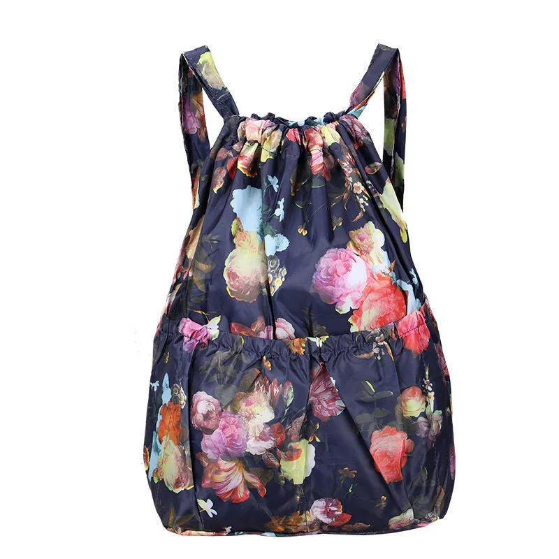 Women's Nylon Bundle Pocket Mummy Lightweight Backpacks