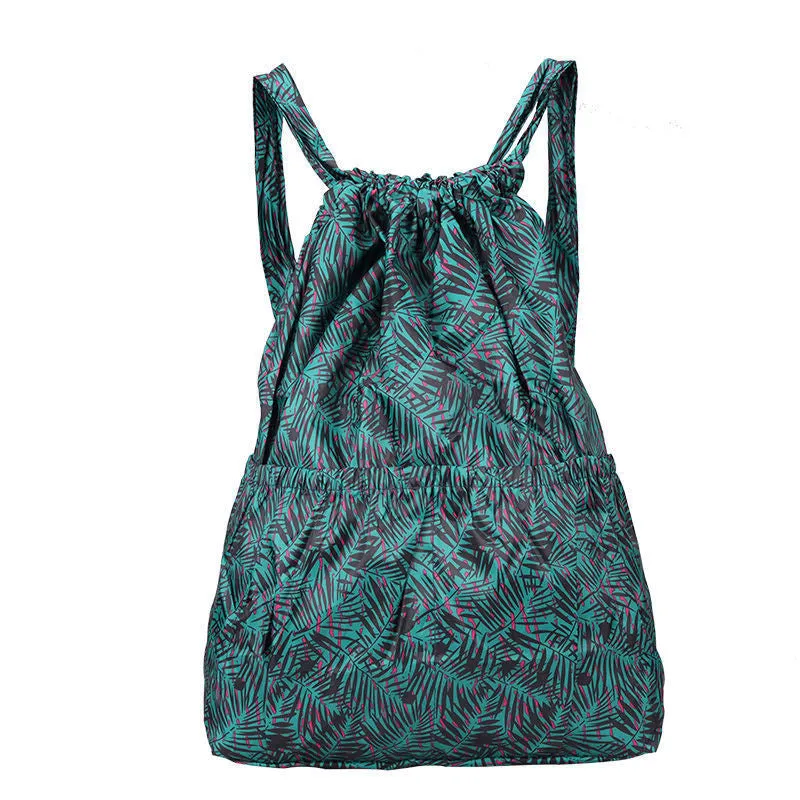 Women's Nylon Bundle Pocket Mummy Lightweight Backpacks