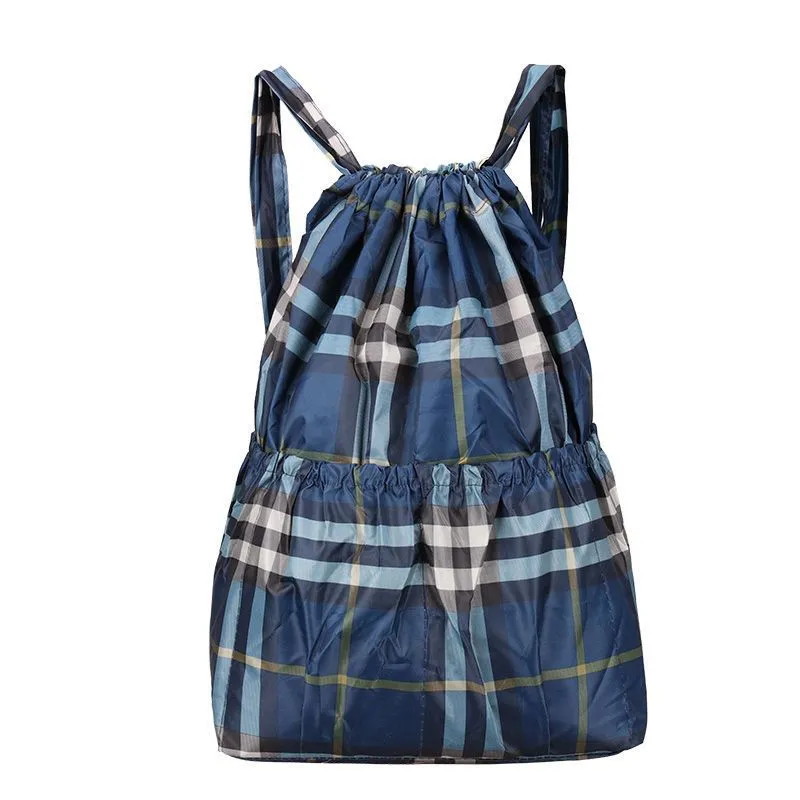 Women's Nylon Bundle Pocket Mummy Lightweight Backpacks