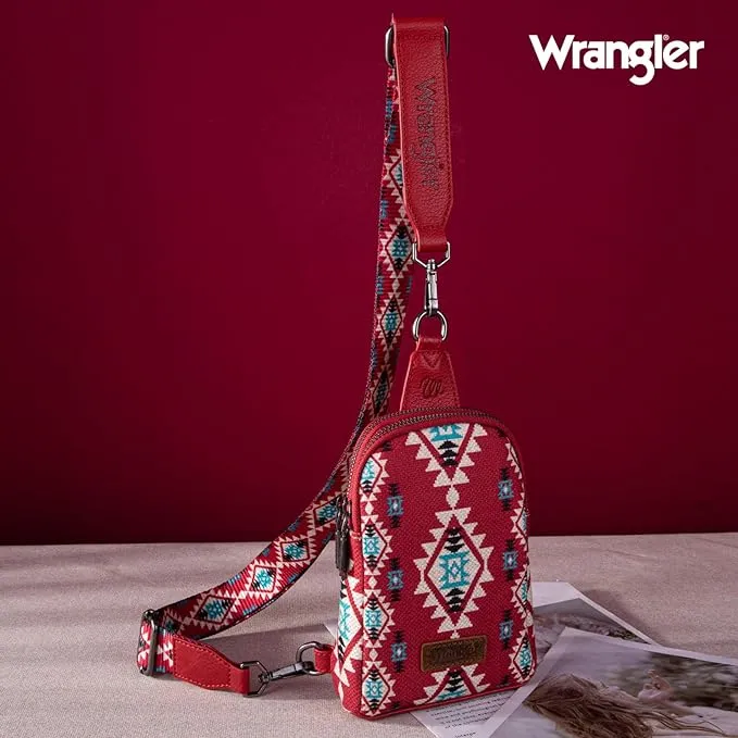Wrangler Aztec Waist Sling Bag