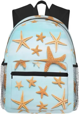 WURTON 3d Beautiful Maritime Summer Print Backpack Versatile Casual Bag For Travel, Work Sports Fashionable,Backpacks