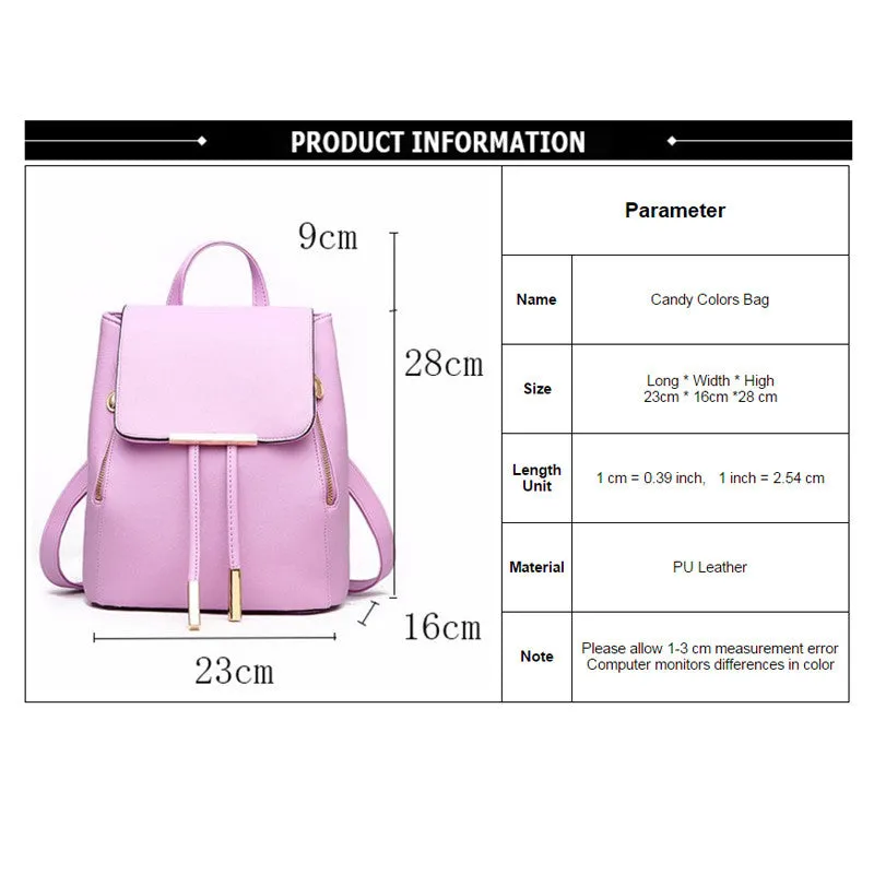 Yahzu PU leather backpack
