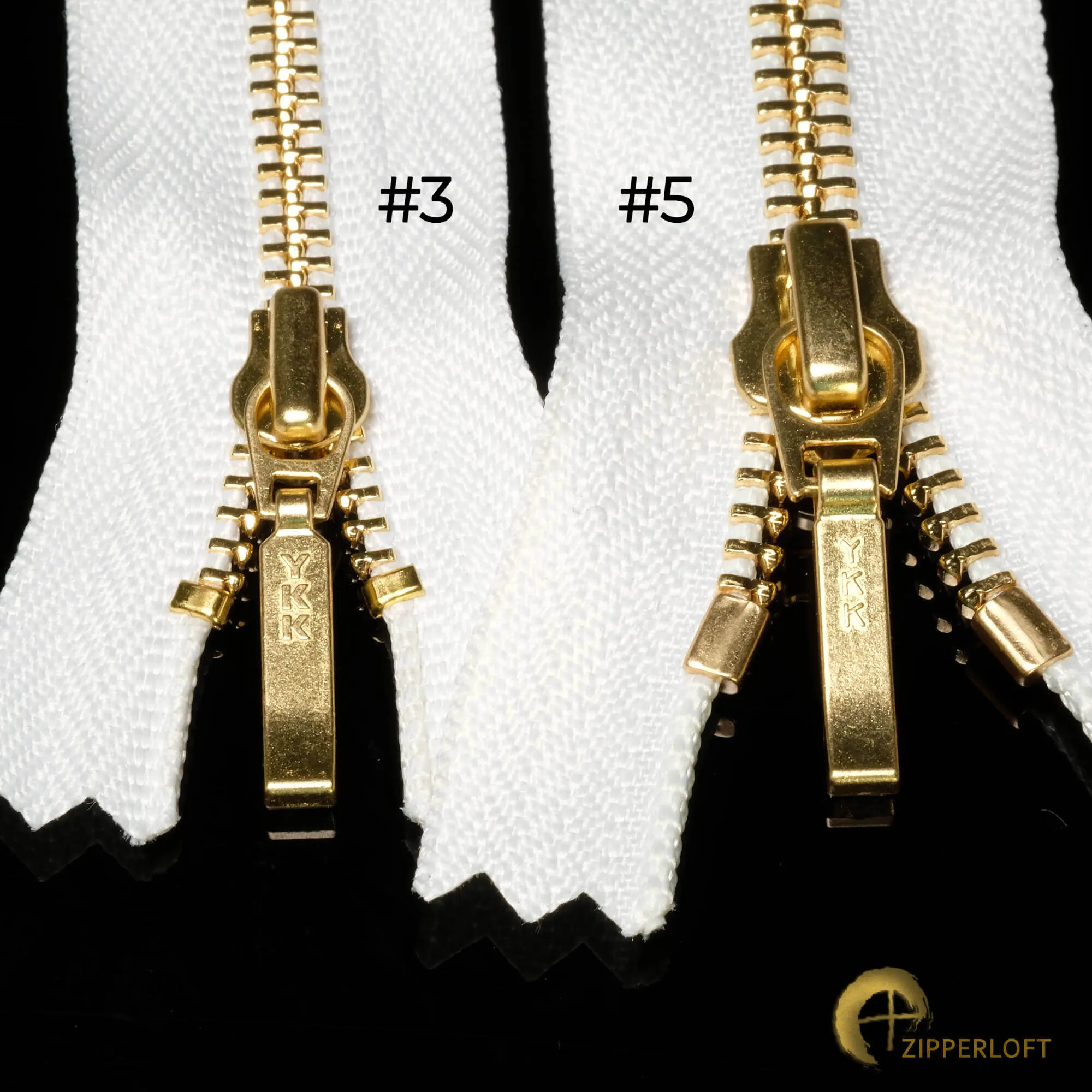 YKK #3 EVERBRIGHT® Gold (7") - 566 Army Green