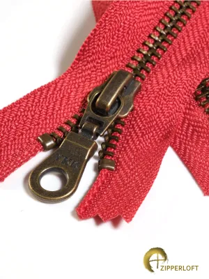 YKK #5 Antique (5-10" / 12.7-25.4cm) - 251 Red Currant