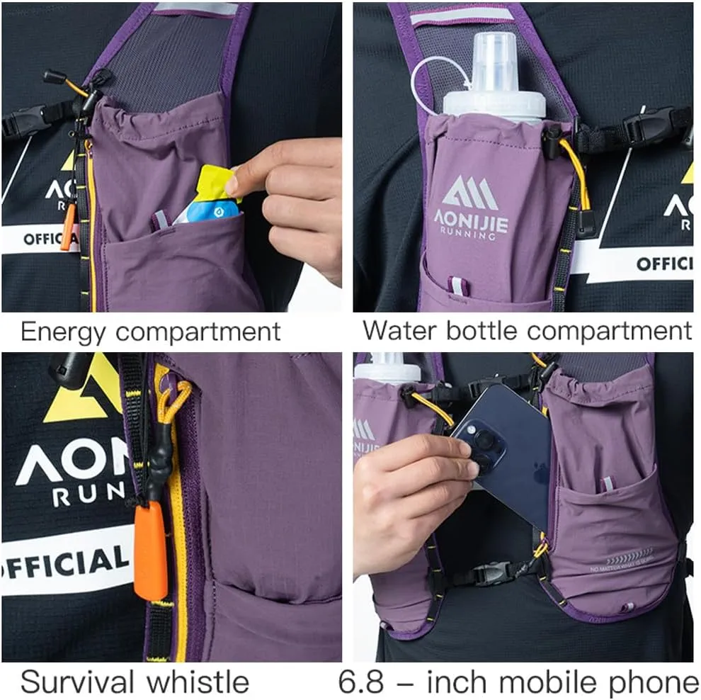 YOUGLE 8L Ultra-Lightweight Running Backpack with 1.5L Hydration Bladder, Breathable Mesh for Marathon, Hiking & Outdoor Sports